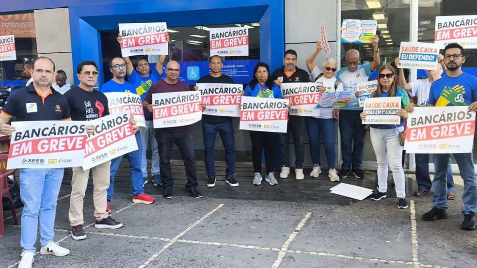 Funcionários do Banco do Brasil e da Caixa entram em greve por tempo indeterminado em SE. — Foto: Arquivo pessoal