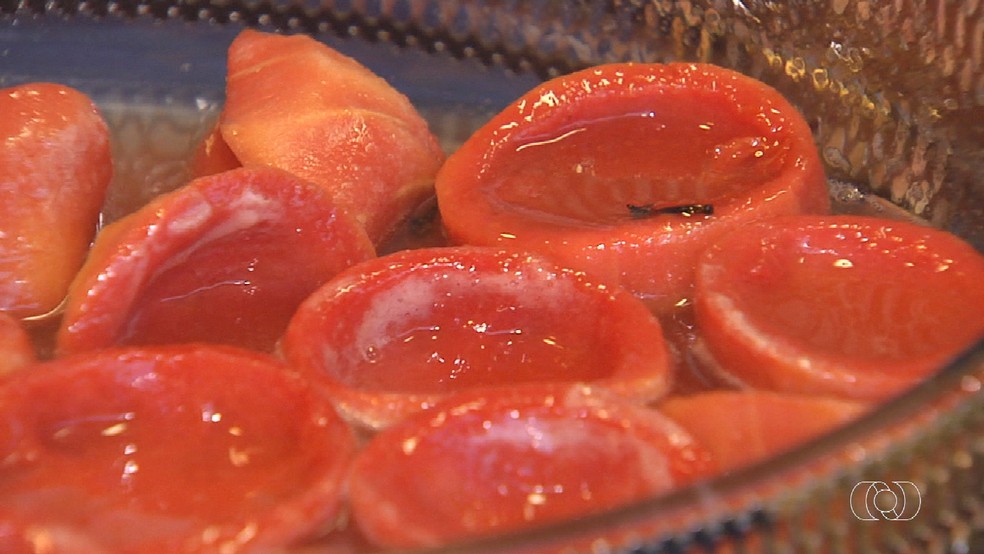 Doce de goiaba em calda   Foto: Reproduo/TV Anhanguera