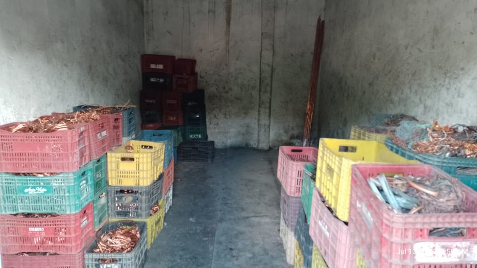 Operação apreende 20 toneladas de estruturas metálicas e cabos de cobre furtados na Grande Ilha de São Luís — Foto: Divulgação/Polícia Civil