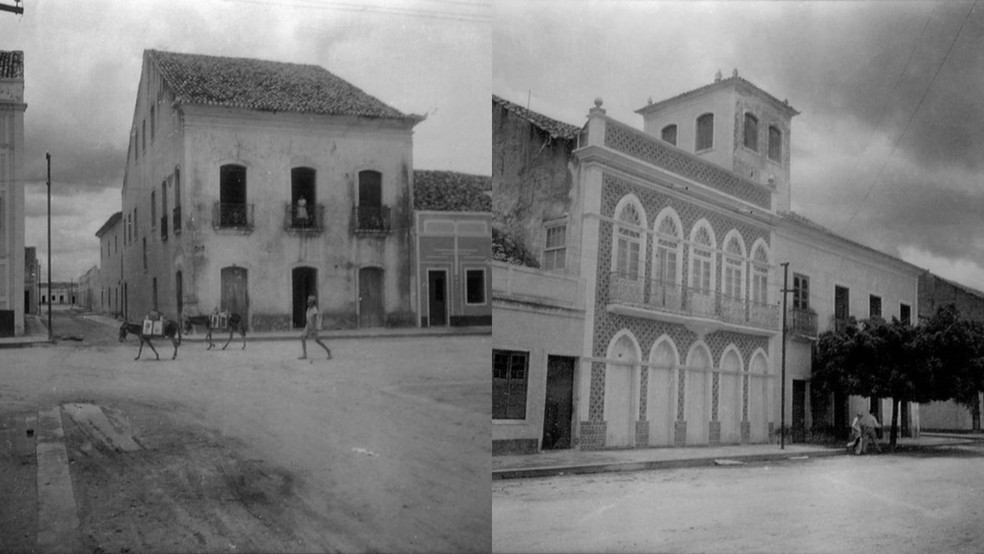 Casas e sobrados em Icó, no Ceará, em fevereiro de 1962. — Foto: IBGE/Reprodução