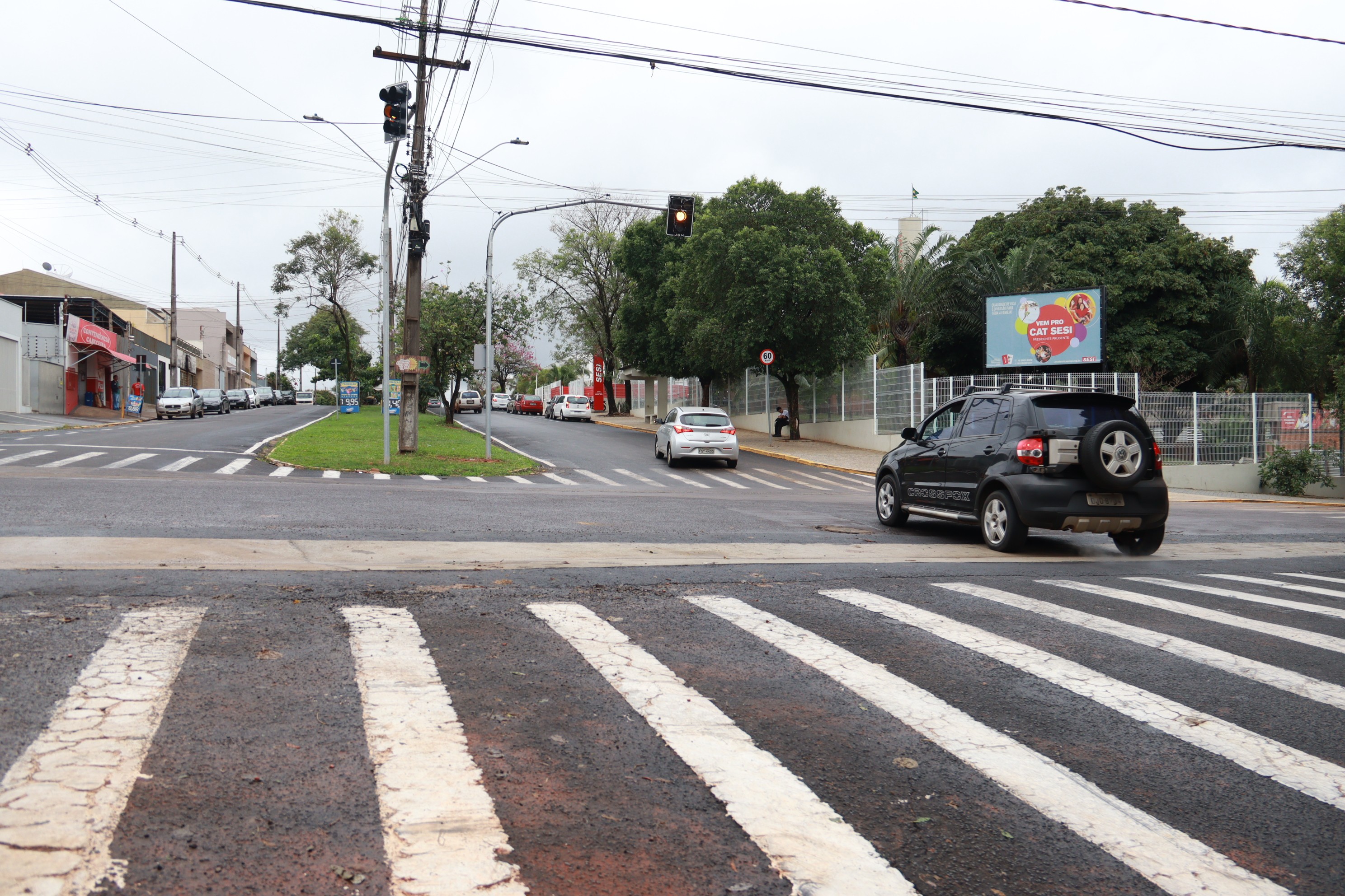 Novos semáforos começam a funcionar na quinta-feira em cruzamento na Vila Furquim, em Presidente Prudente