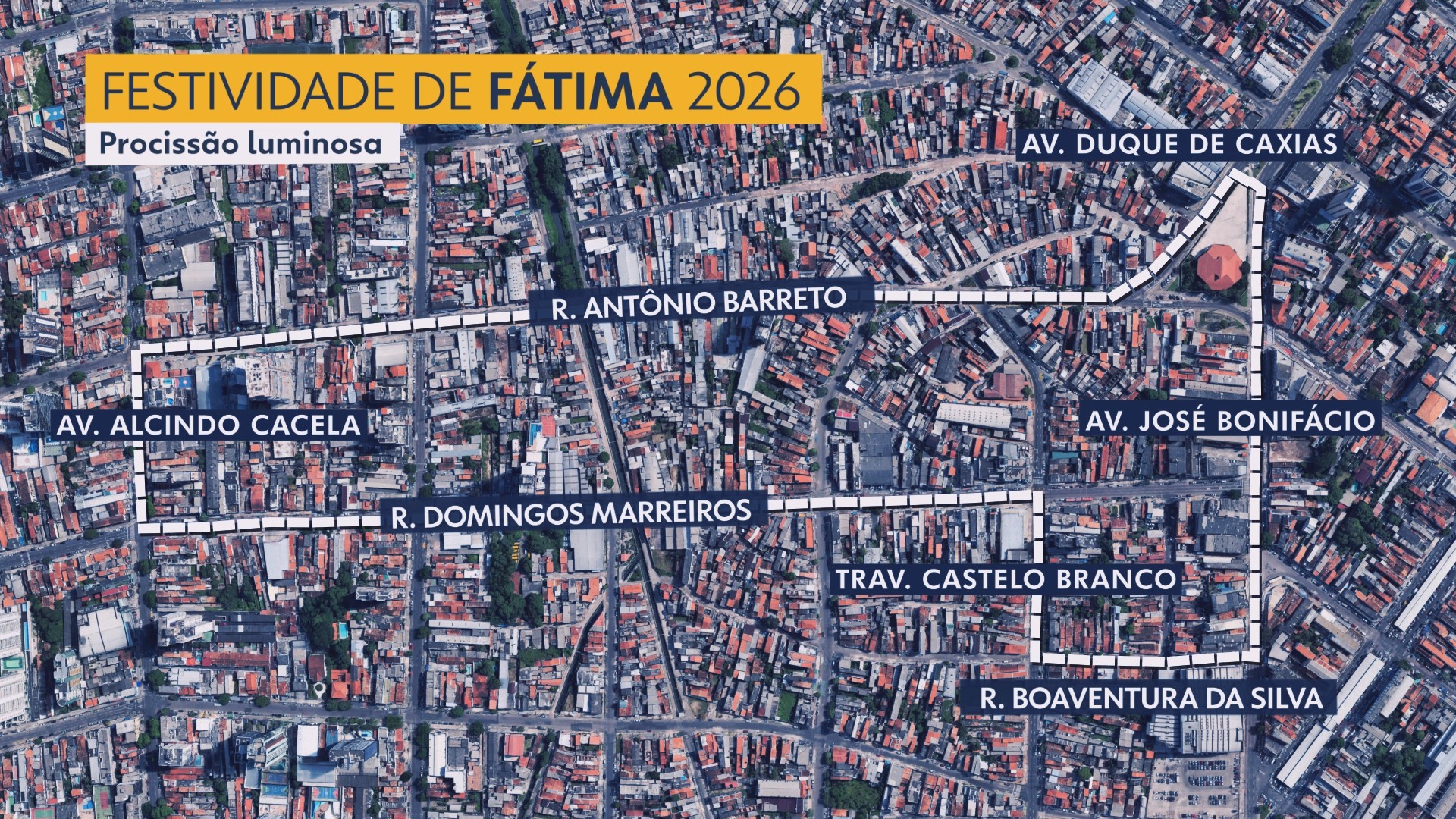 Procissão das Velas reúne milhares de fiéis no bairro da Fátima em Belém nesta terça, 12