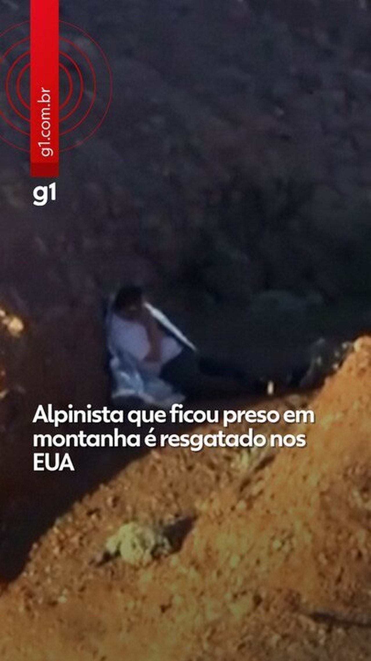 VÍDEO mostra resgate de alpinista que ficou preso durante a noite em montanha nos EUA