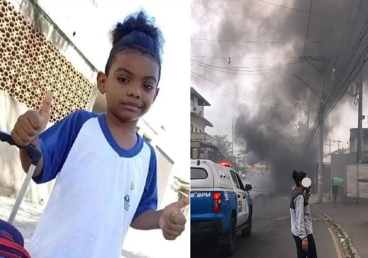 Moradores protestam após ataque que matou criança de 5 anos com tiro na cabeça em Campos