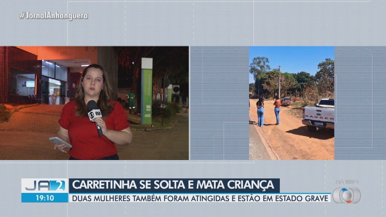 Criança morre após ser atingida por carretinha que se soltou de carro, em Luziânia