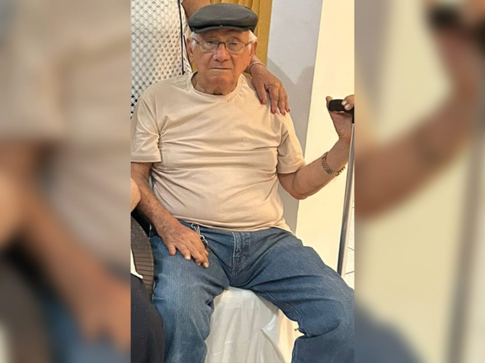 Getônio Rodrigues Bastos, "Seu Bidu", de 91 anos, foi morto com golpes de furador de coco pelo lutador Lucas Amorim Magalhães, de 39 anos. — Foto: Arquivo pessoal