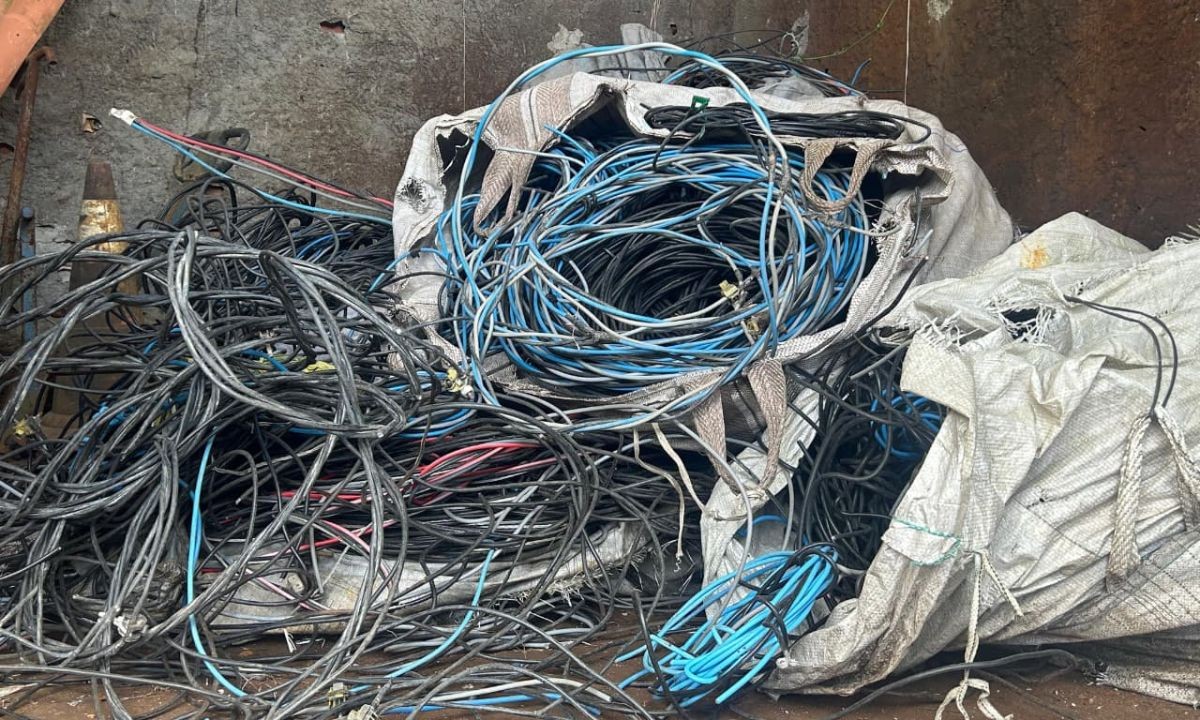 Mais de uma tonelada de cabos de alumínio são apreendidos após operação em Salvador