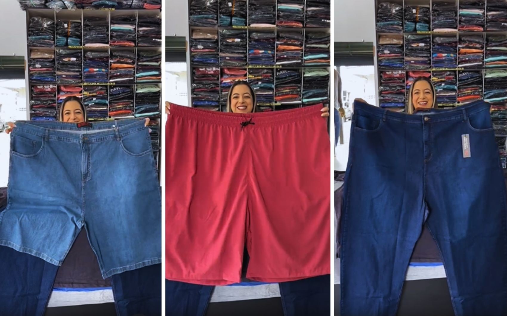 Do 48 ao 90: Loja faz sucesso nas redes sociais com vídeos de roupa de moda maior