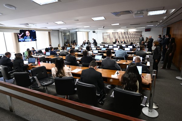 Comissão de Constituição, Justiça e Cidadania (CCJ) realiza reunião com 12 itens — Foto: Edilson Rodrigues/Agência Senado