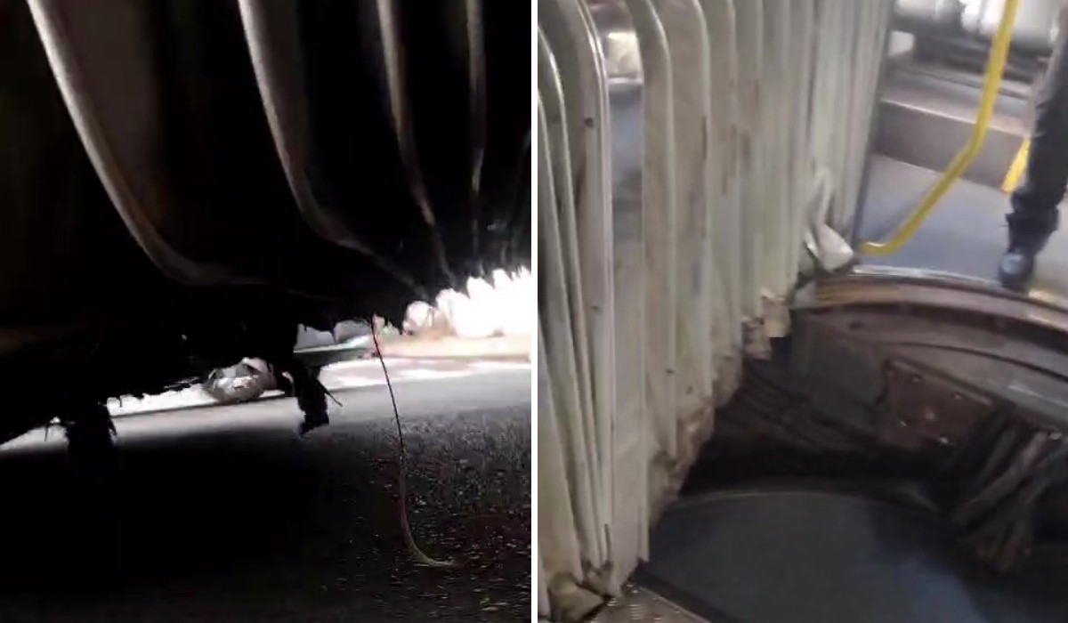 VÍDEO: ônibus articulado quebra ao meio e passageiros abandonam veículo em Campinas