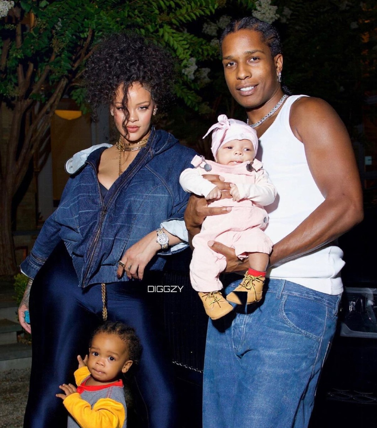 Rihanna and A$AP Rocky show photo of their second child for the first time