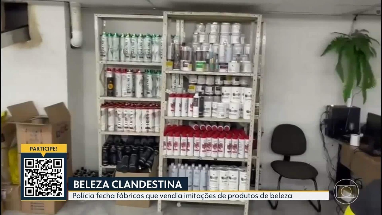 Polícia Civil fecha fábricas de produtos de beleza falsificados na Baixada Fluminense
