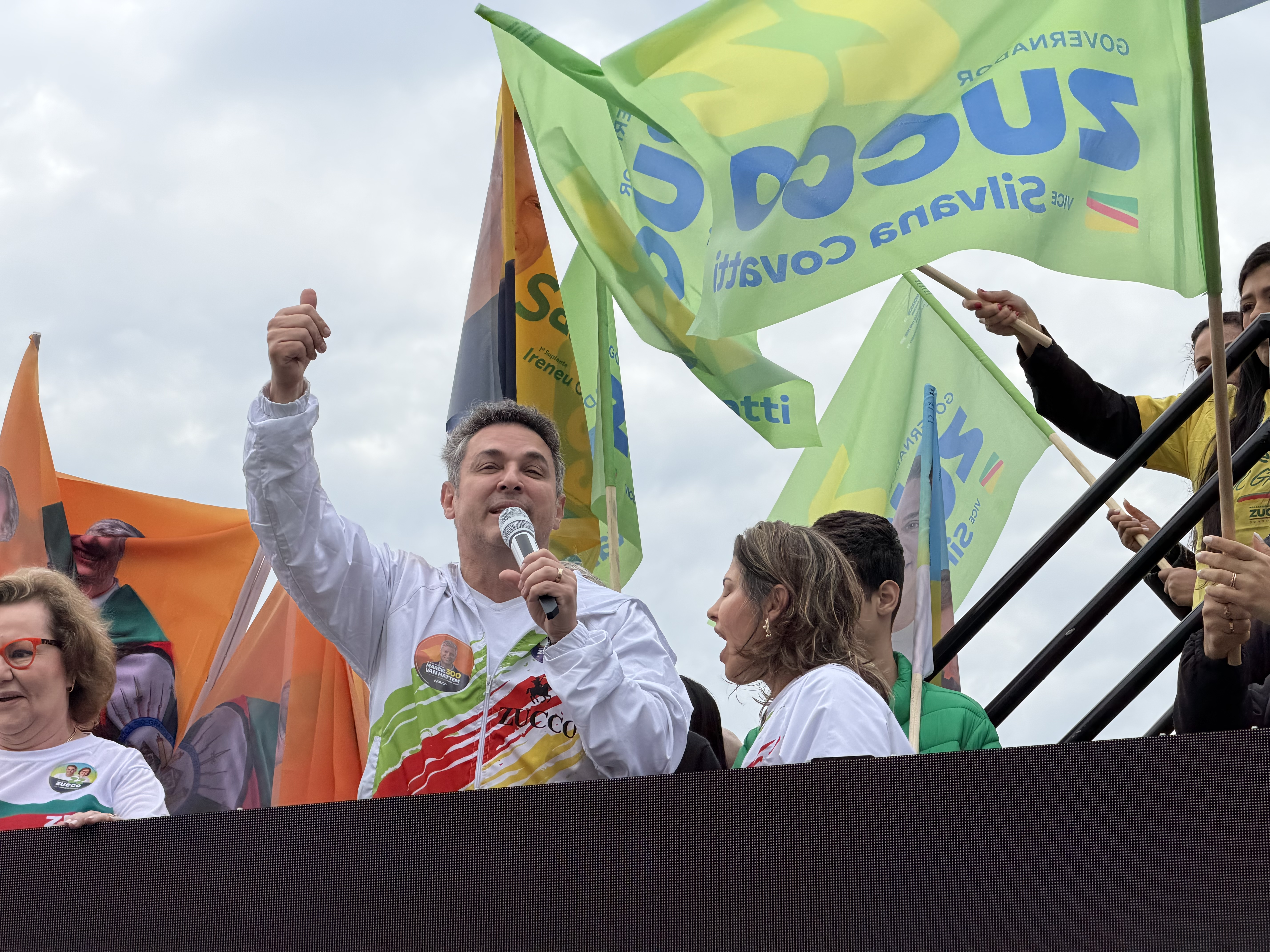 Luciano Zucco, candidato do PL ao governo do RS, começa campanha eleitoral com roteiro na Grande Porto Alegre