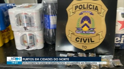 Suspeito de furtos em Araguaína é preso; saiba mais