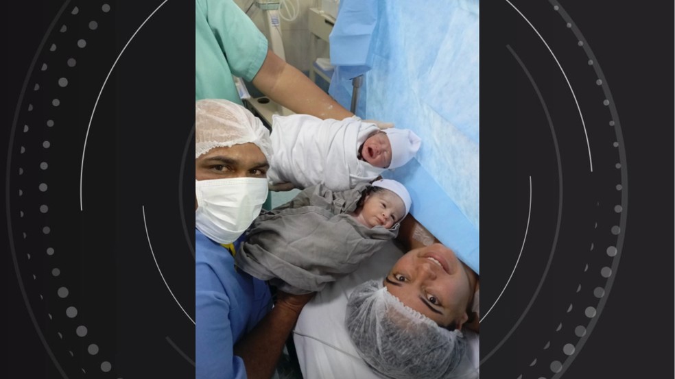 Beb�s tinham dez meses e eram g�meos � Foto: Arquivo pessoal