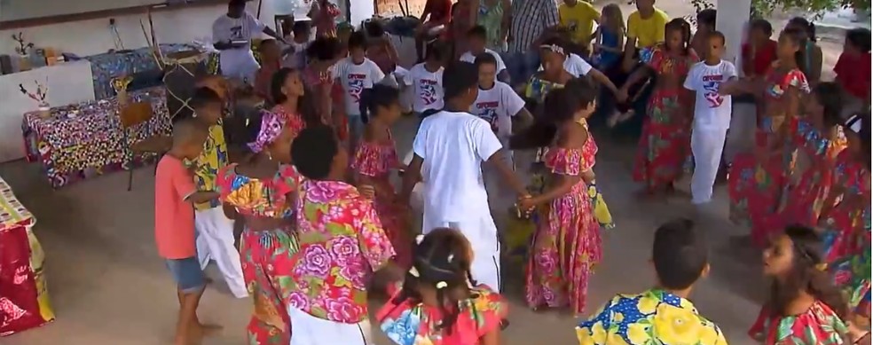 Coco de Roda na Paraíba — Foto: Reprodução/TV Cabo Branco