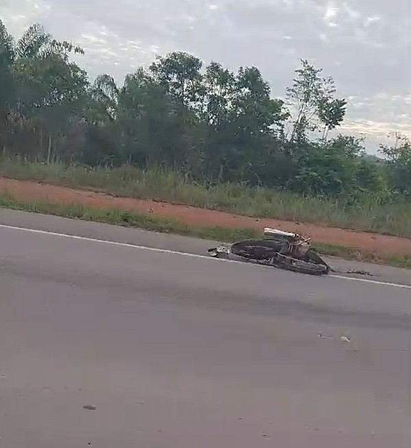 Motociclista morre após ser atingido por carro dirigido por jovem bêbado no Sul de Roraima