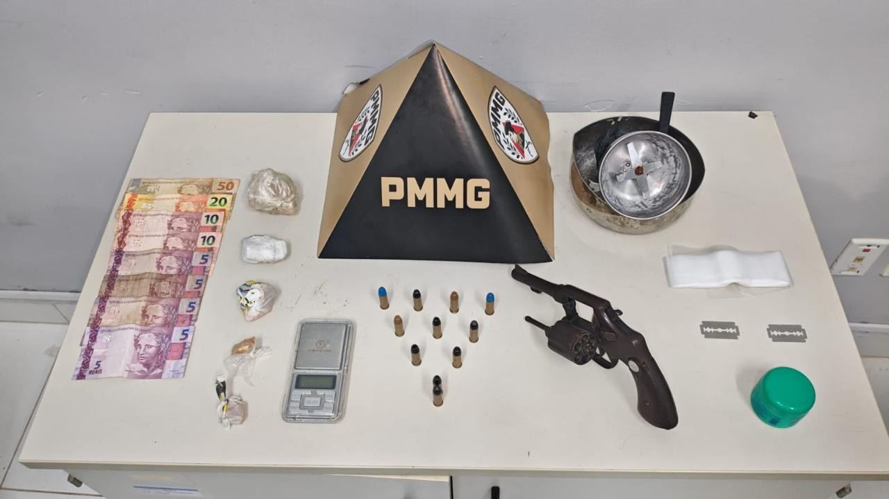 Detento em saída temporária é preso com arma e drogas em Governador Valadares