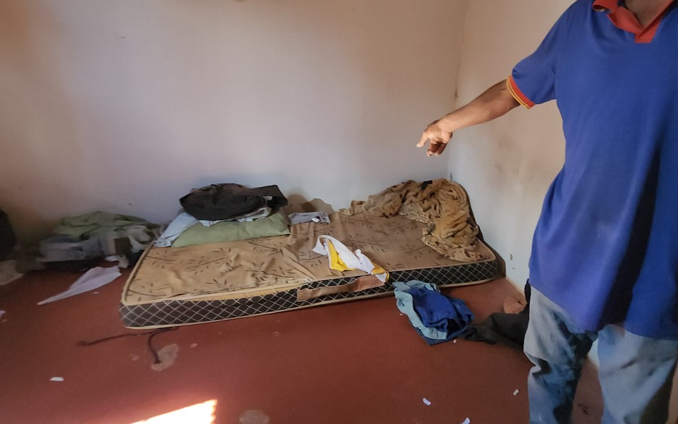 Local onde trabalhadores vítimas de trabalho análogo à escravidão foram resgatados em fazenda de Nova Glória — Foto: Divulgação/Superintendência Regional do Trabalho em Goiás