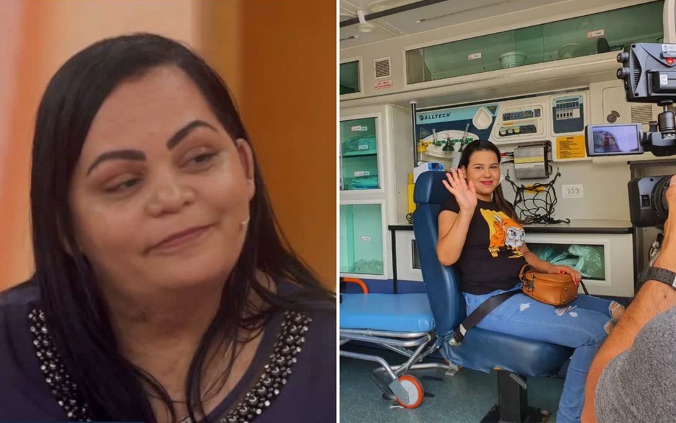 Vitória Chaves da Silva, 20 anos, foi de ambulância fazer prova do Enem — Foto: Wellington Hanna/TV Globo