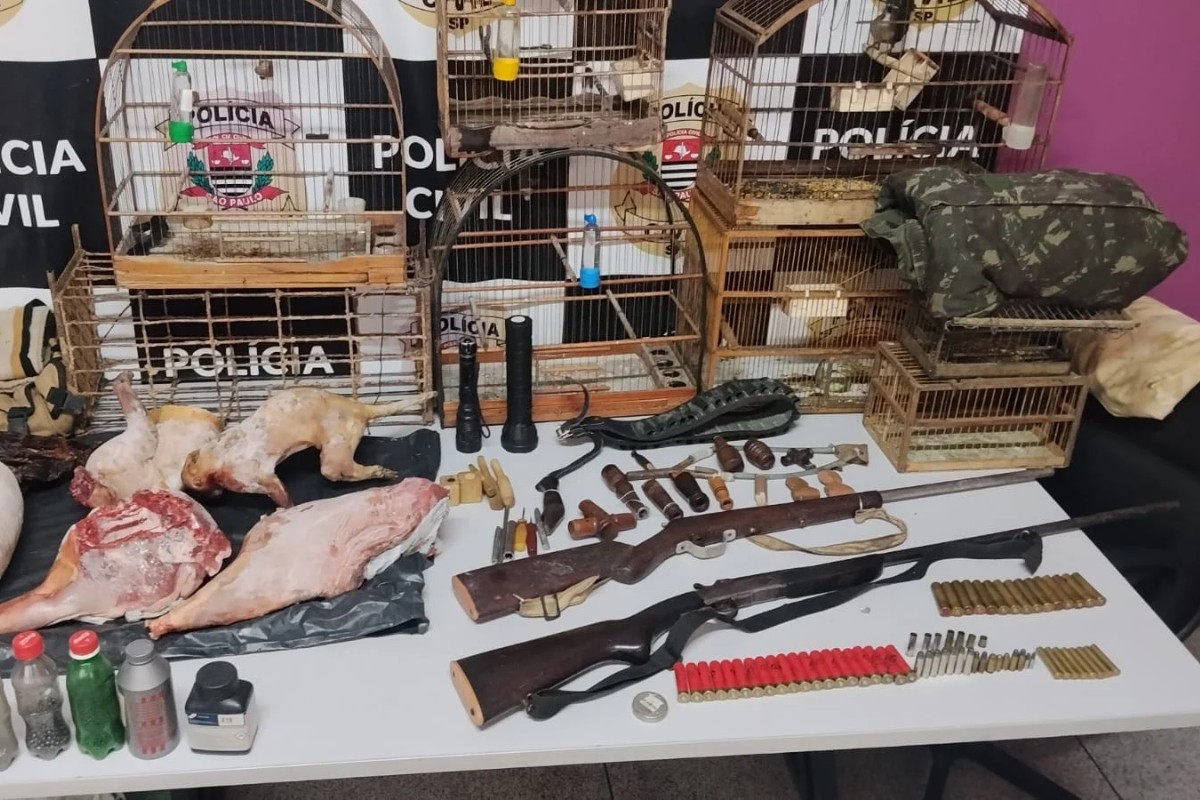 Homem é preso e multado em R$ 54 mil por abate ilegal de animais silvestres no interior de SP