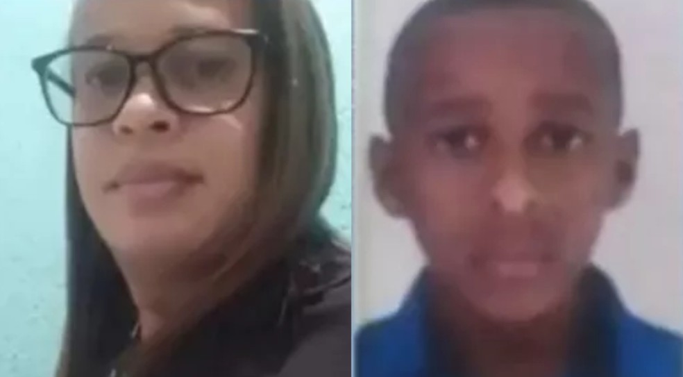 Pastora Eliana de Jesus Santana e o filho dela, o adolescente Ronivon Santana Batista, foram encontrados mortos  — Foto: Reprodução/TV Bahia