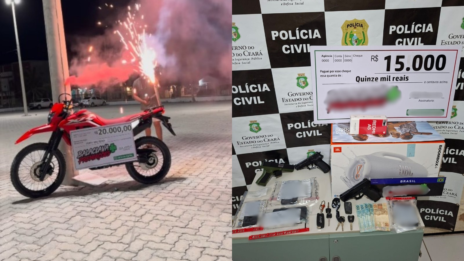 Influenciadores são alvos de operação policial por publicarem rifas ilegais nas redes sociais