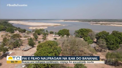 Bombeiros fazem buscas por indígena que desapareceu no Rio Araguaia
