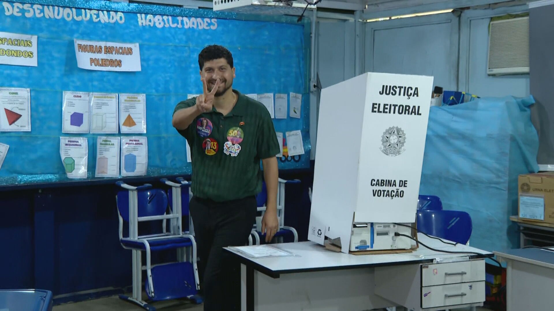 William Siri vota em Campo Grande, na Zona Oeste do Rio