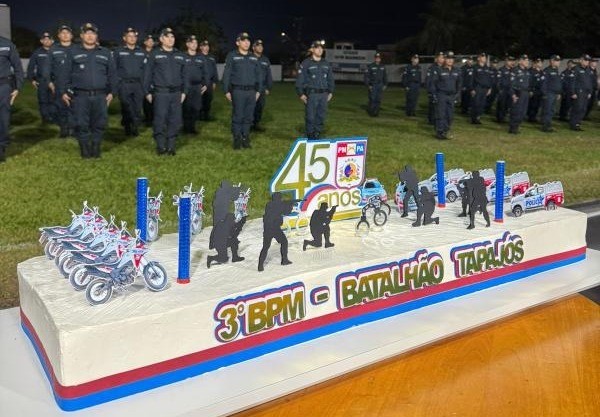 3º BPM celebra 45 anos de história com homenagens a policiais e parceiros da segurança pública