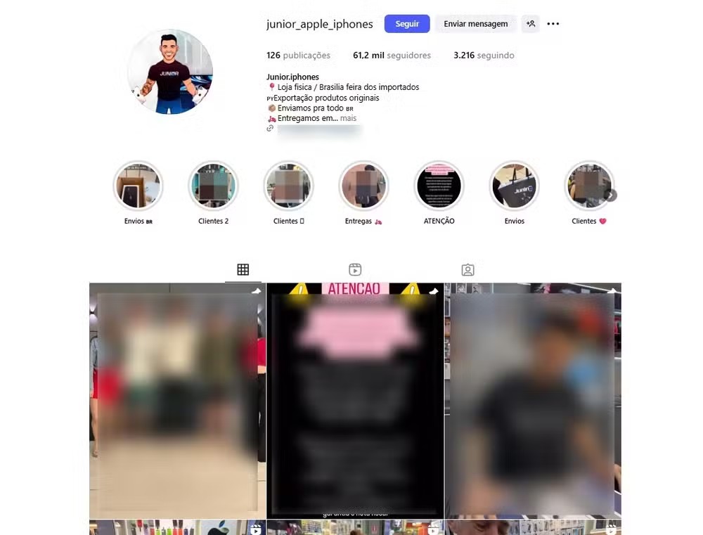 Suspeito de integrar facção 'clonou' loja em rede social para dar golpes no DF; compare perfis