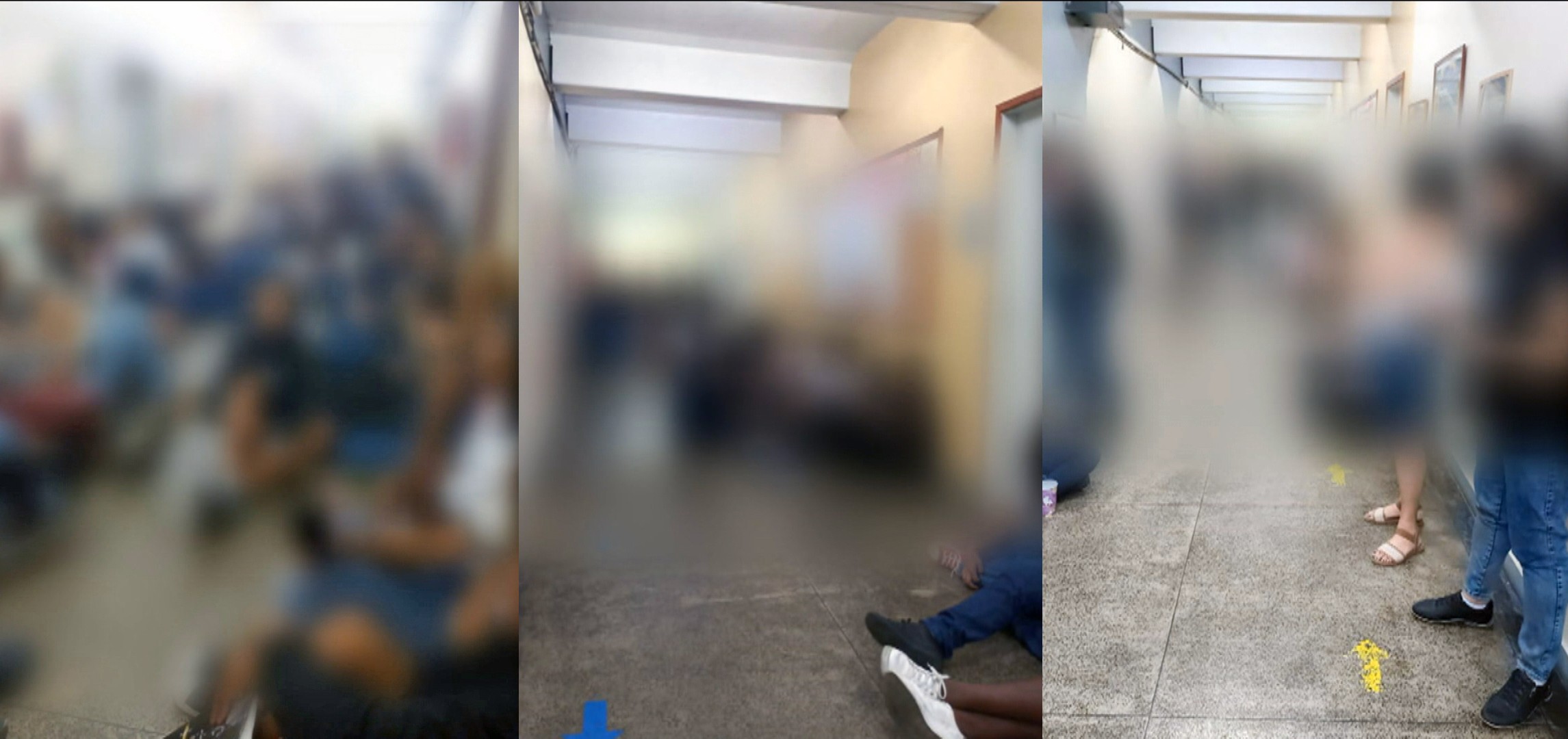 Alunos se protegem de tiros durante confronto entre PM e criminosos em Nova Iguaçu