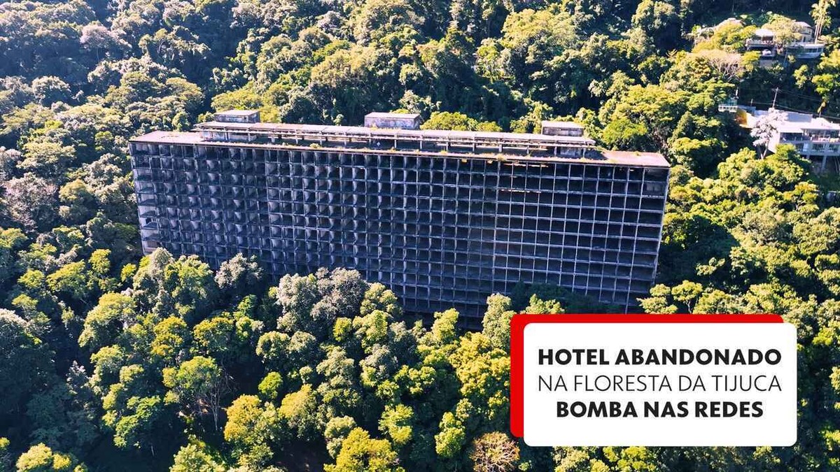 O esqueleto de hotel de luxo escondido há 70 anos na Floresta da Tijuca