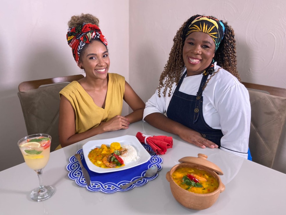 Neste sábado (23), a chef Rosangela da Conceição junto com a jornalista Yanka Oliveira ensinam a fazer a receita — Foto: Magno Oliveira/TV Cabo Branco