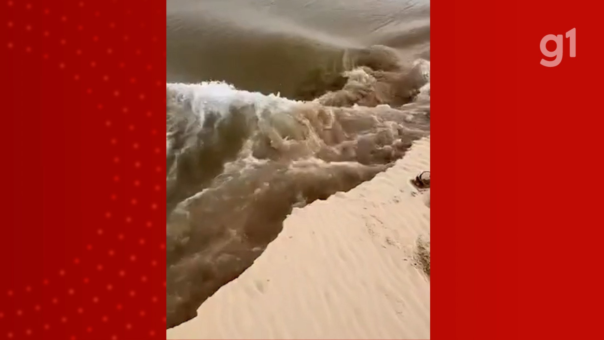 VÍDEO: Lagoa dos Lençóis Maranhenses se rompe após chuva; fenômeno faz parte da dinâmica natural das dunas, diz ICMBio