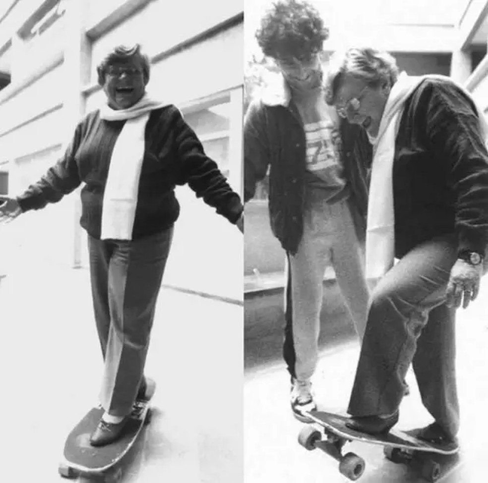 Erundina revogou a Lei 25.871, de 6 de maio de 1988, que proibia a prática de skate nas ruas da cidade — Foto: Reprodução/Facebook/Luiza Erundina/Via BBC