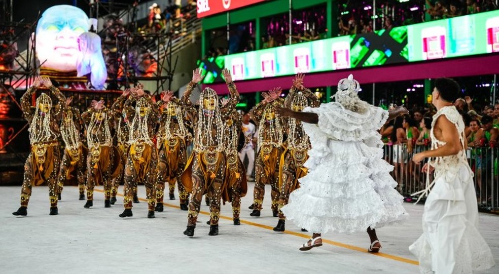 Chegou o Que Faltava desfila no Carnaval de Vitória 2026 — Foto: Vitor Jubini/Rede Gazeta