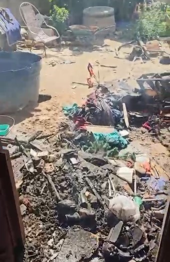 Incêndio atinge residência no bairro Livramento e morador é encaminhado para atendimento médico