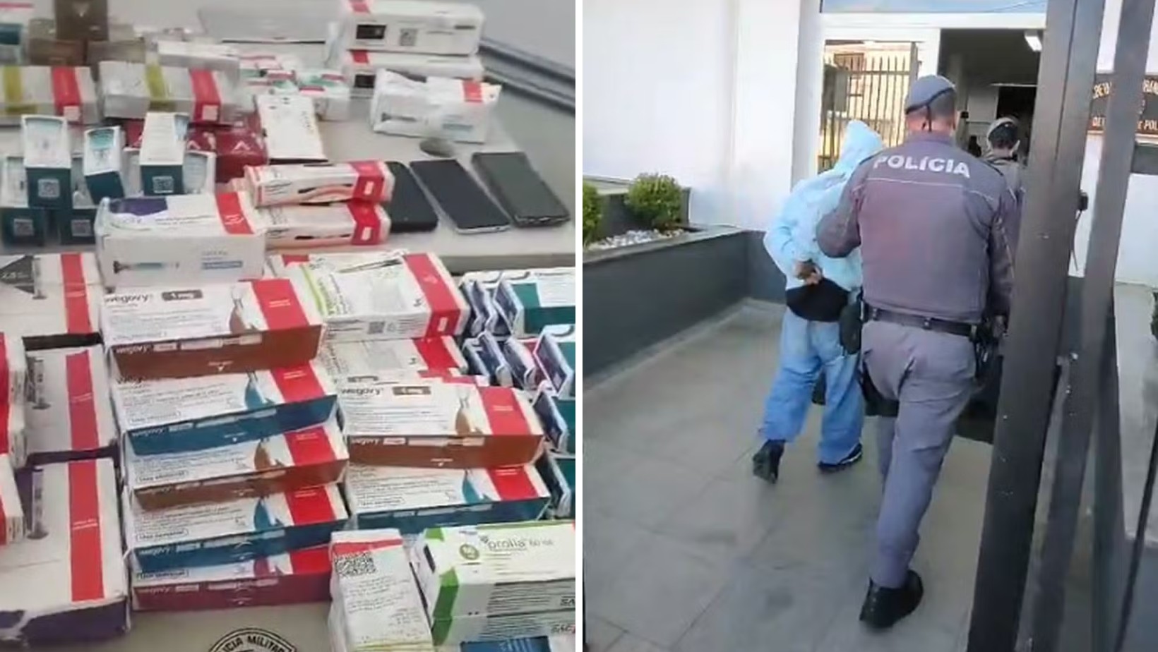 Quadrilha é presa após invadir farmácia e roubar remédios de emagrecimento avaliados em R$ 150 mil, em Atibaia