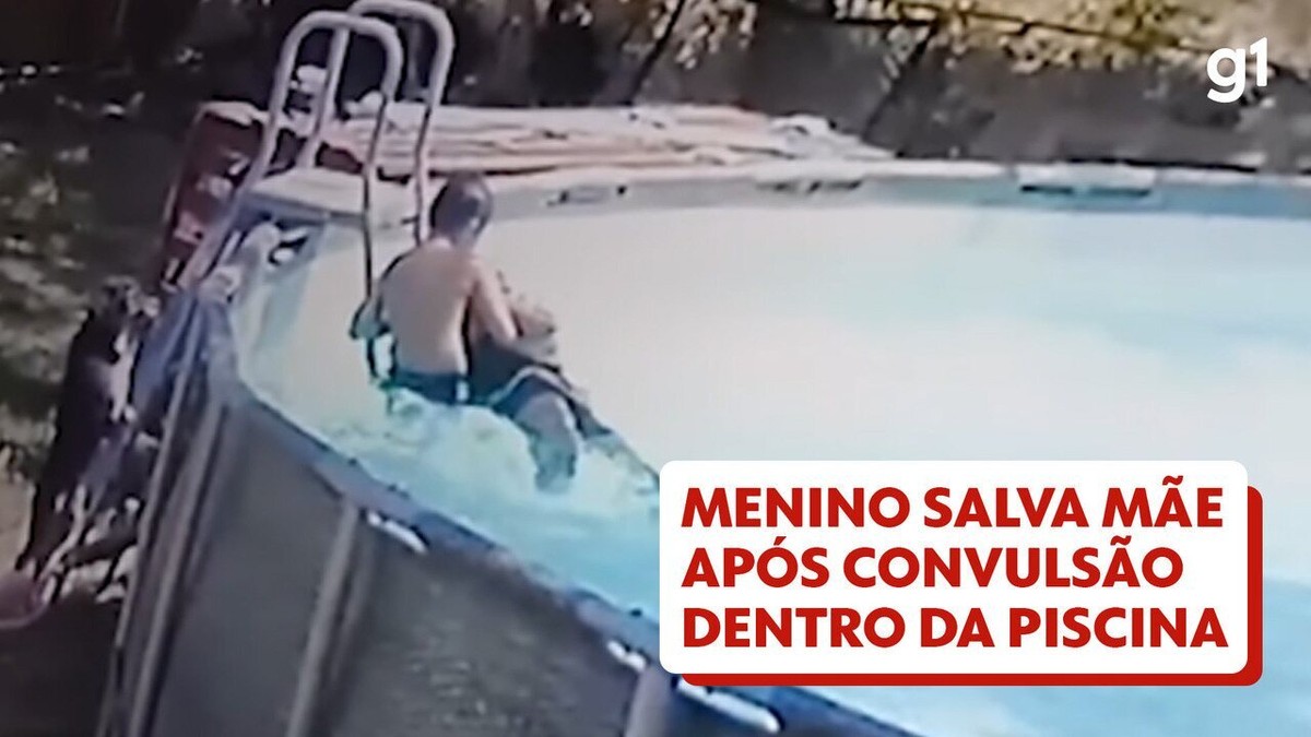 Menino salva mãe após convulsão dentro da piscina em Oklahoma, nos EUA