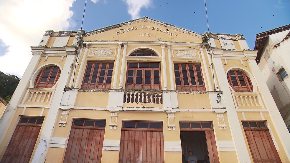 Cinema Rio Branco, na cidade de Nazaré, Recôncavo Baiano — Foto: Clériston Andrade/TV Bahia