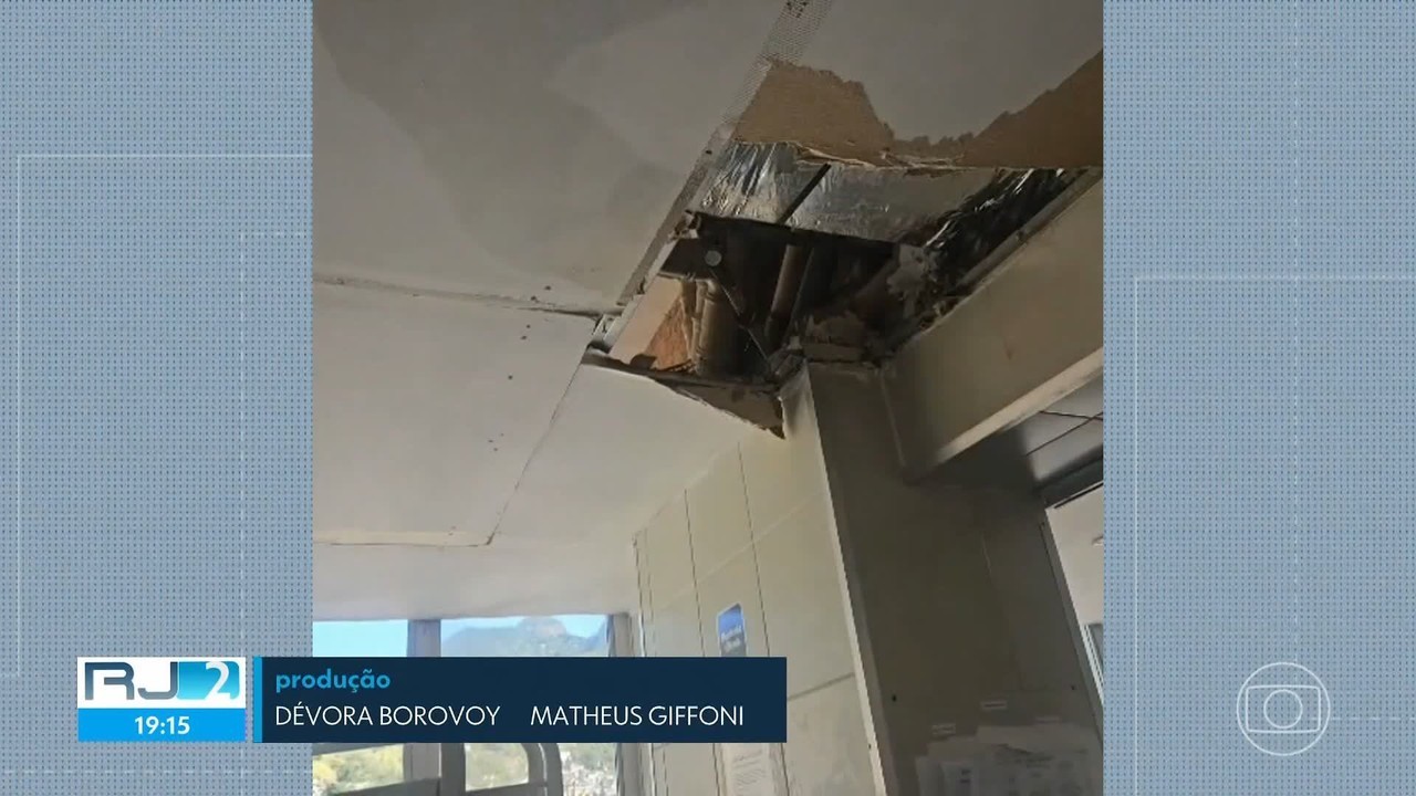 Placa de gesso cai do teto e fere médico no Hospital do Andaraí