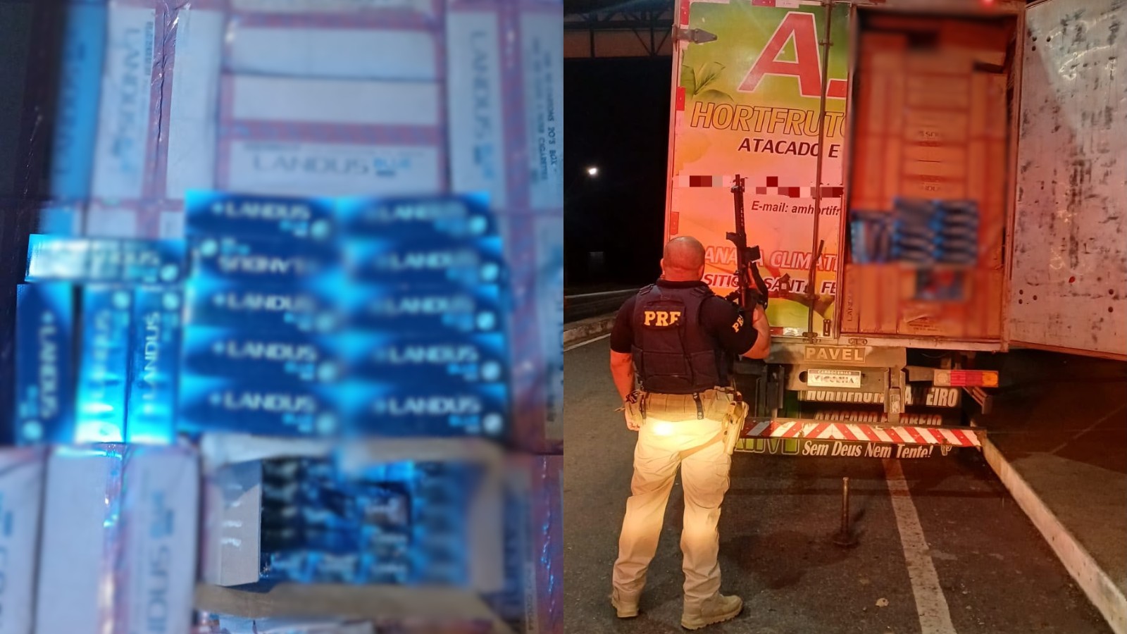 Cerca de 200 mil maços de cigarros contrabandeados são apreendidos em caminhão na BR-222, no PI