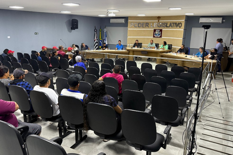 Decis&atilde;o pela cassa&ccedil;&atilde;o do mandato do vereador Tedd Jhones foi nesta segunda-feira (27), durante sess&atilde;o ordin&aacute;ria &mdash; Foto: C&acirc;mara de Sandovalina