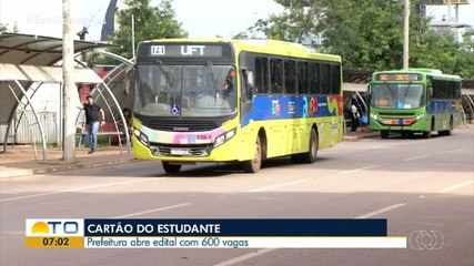 Estão abertas inscrições do Cartão do Estudante com 75% de crédito no transporte coletivo