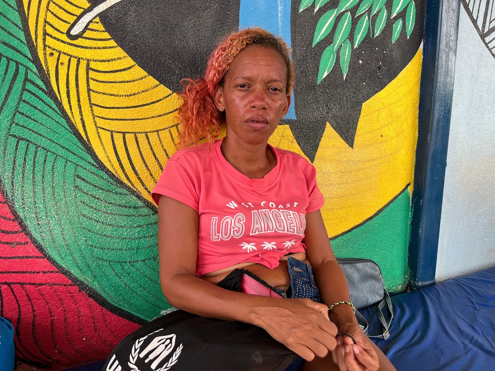 Migrante venezuelana Yohanna Santana, de 37 anos, era atendida pela Cáritas em Roraima. — Foto: Yara Ramalho/g1 RR