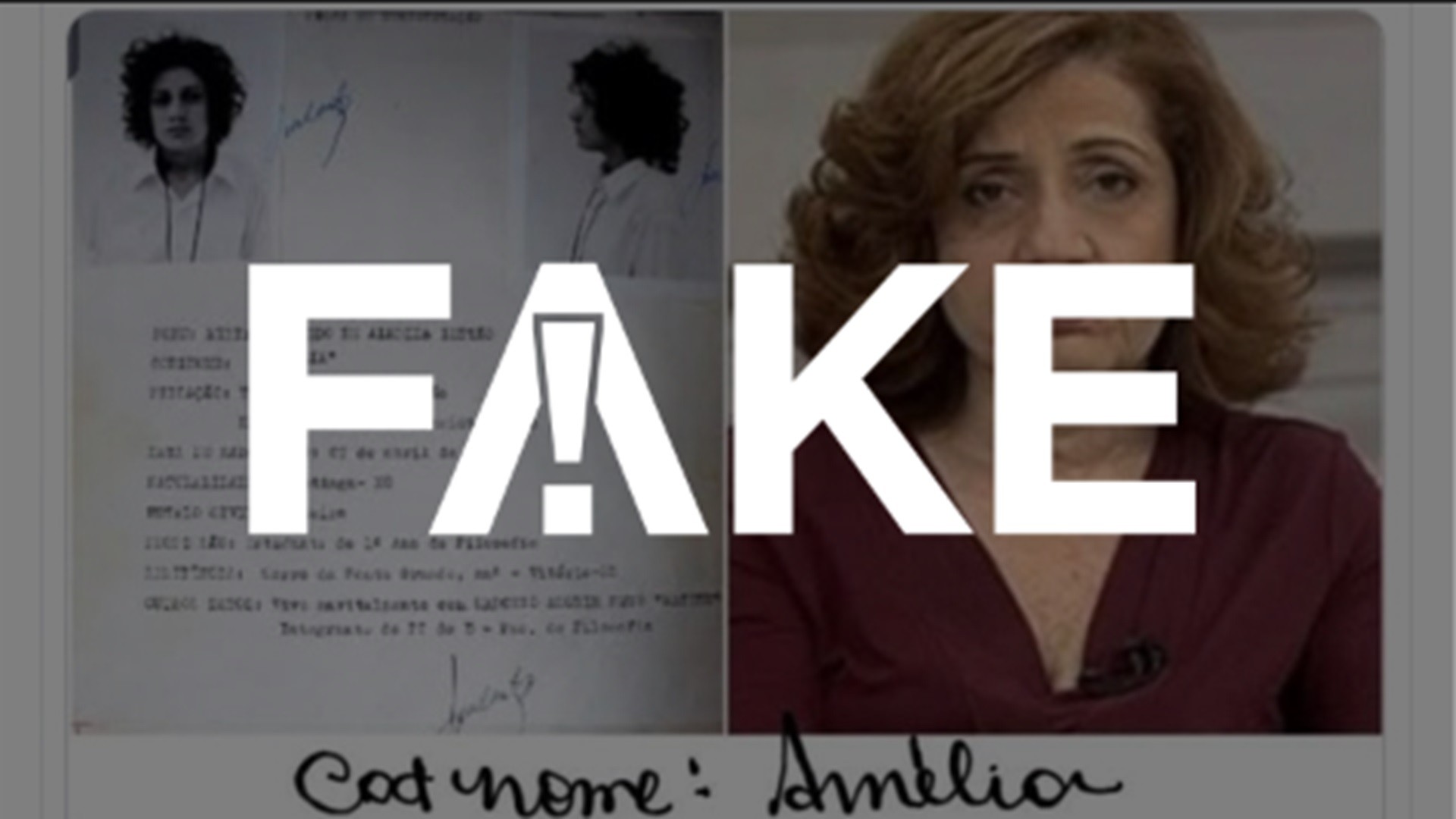 É #FAKE que Miriam Leitão assaltou banco e que foi anistiada; mentiras voltaram a circular