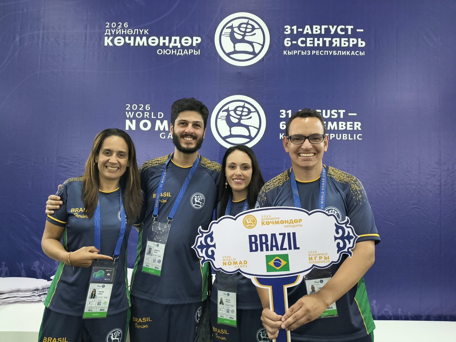 Professores de SP formam 1ª delegação brasileira nos Jogos Mundiais Nômades, no Quirguistão