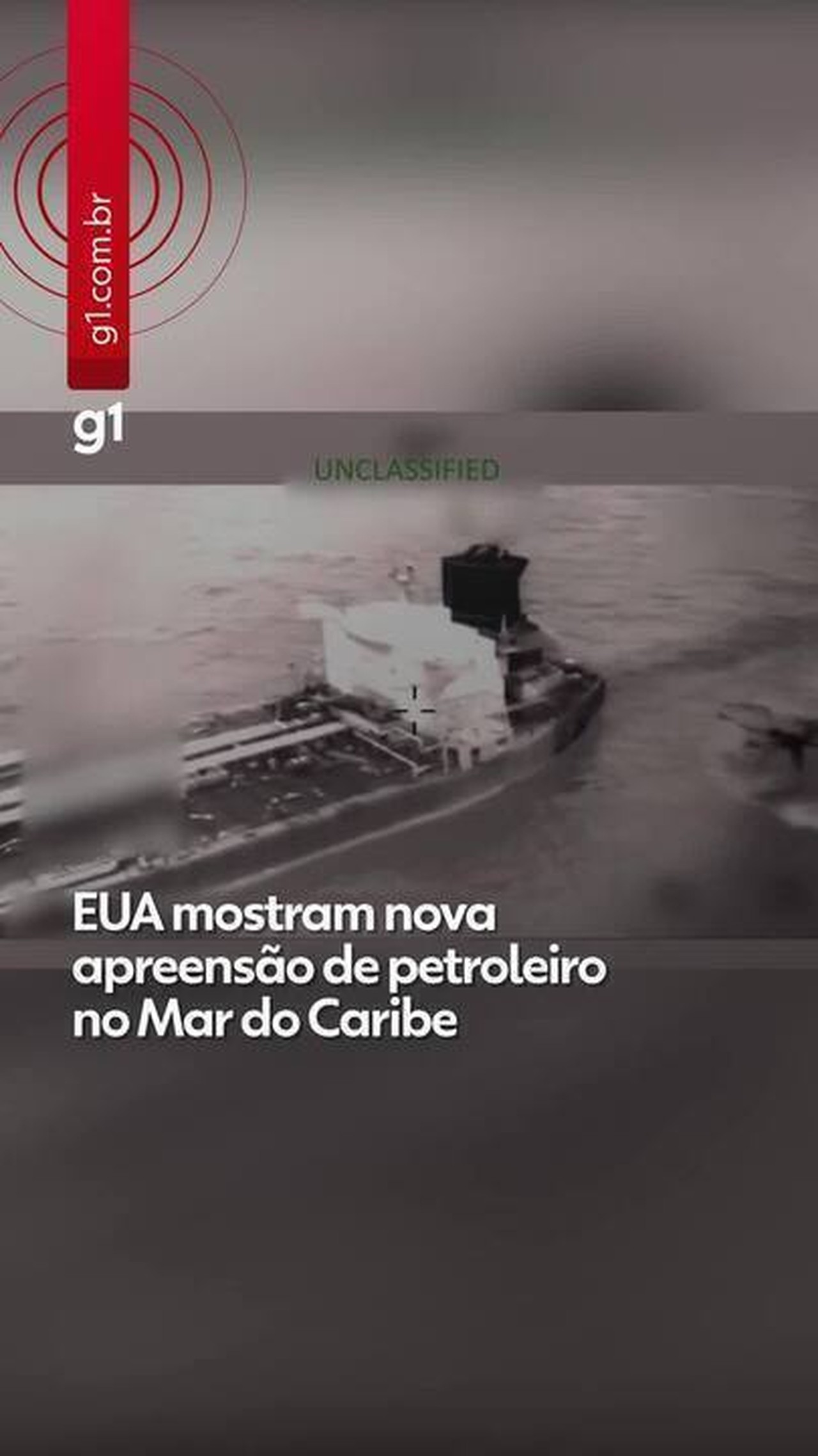 EUA mostram nova apreensão de petroleiro no Mar do Caribe