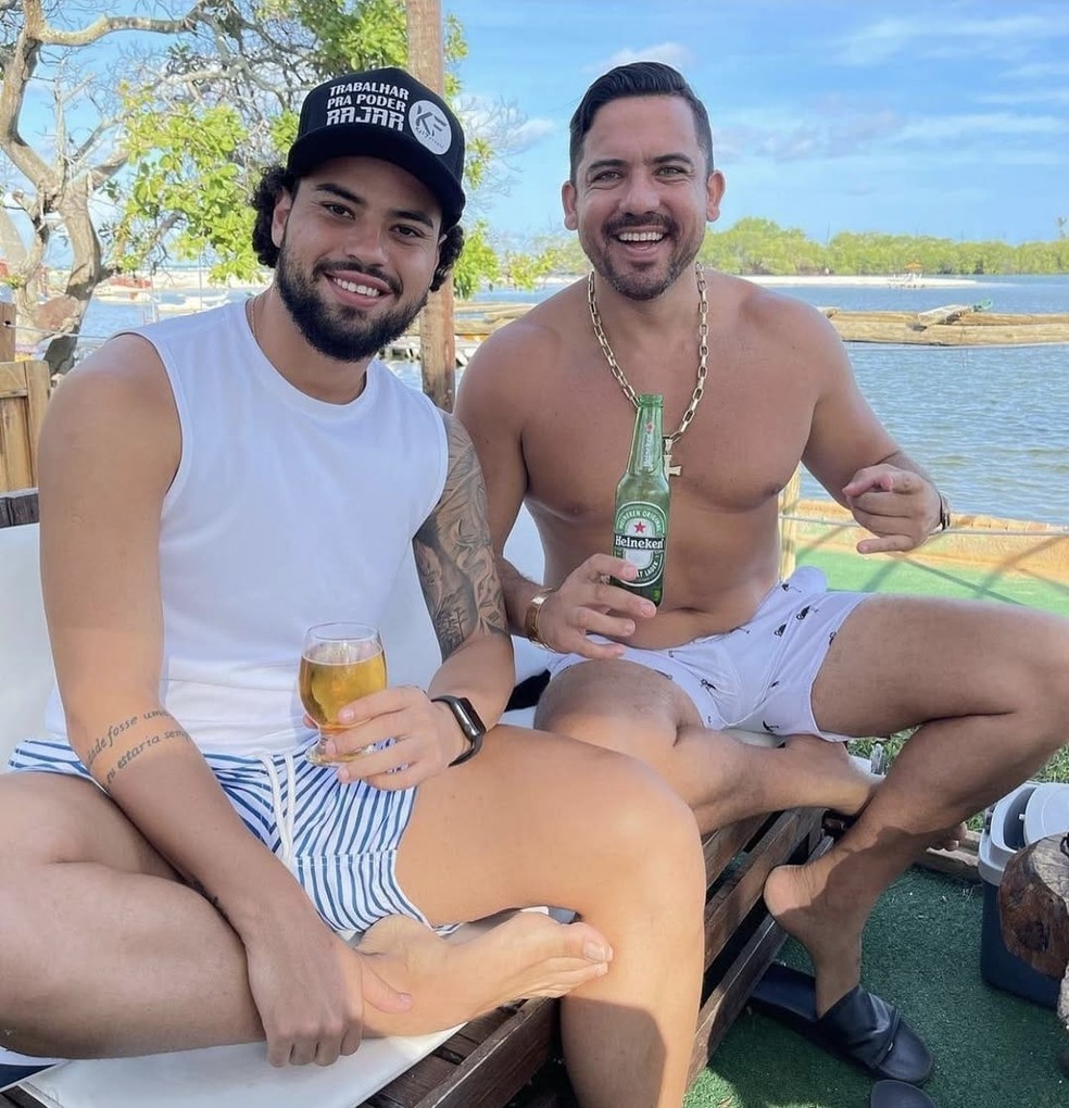 Kel Ferreti e Igor Igor Campioni, o “pai do orgânico” — Foto: Arquivo pessoal